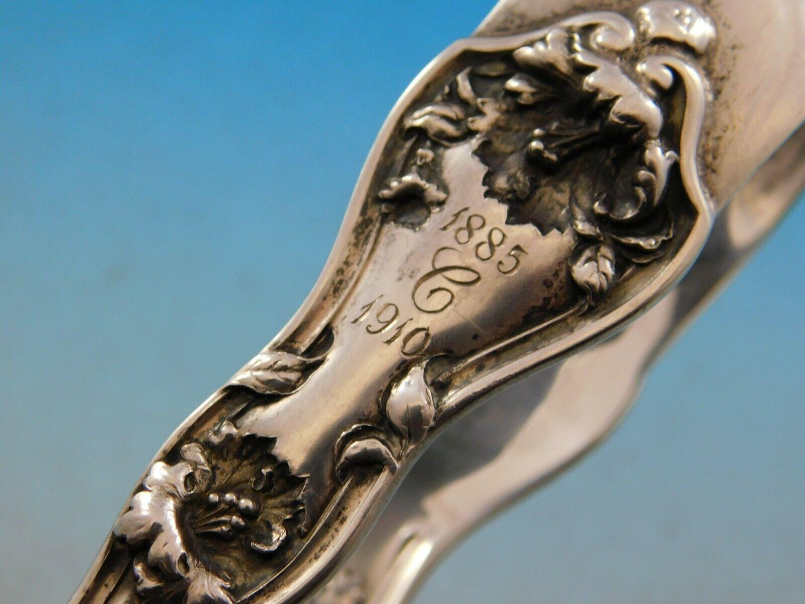 Pince à asperges en argent sterling percée Intaglio par Reed and Barton 2