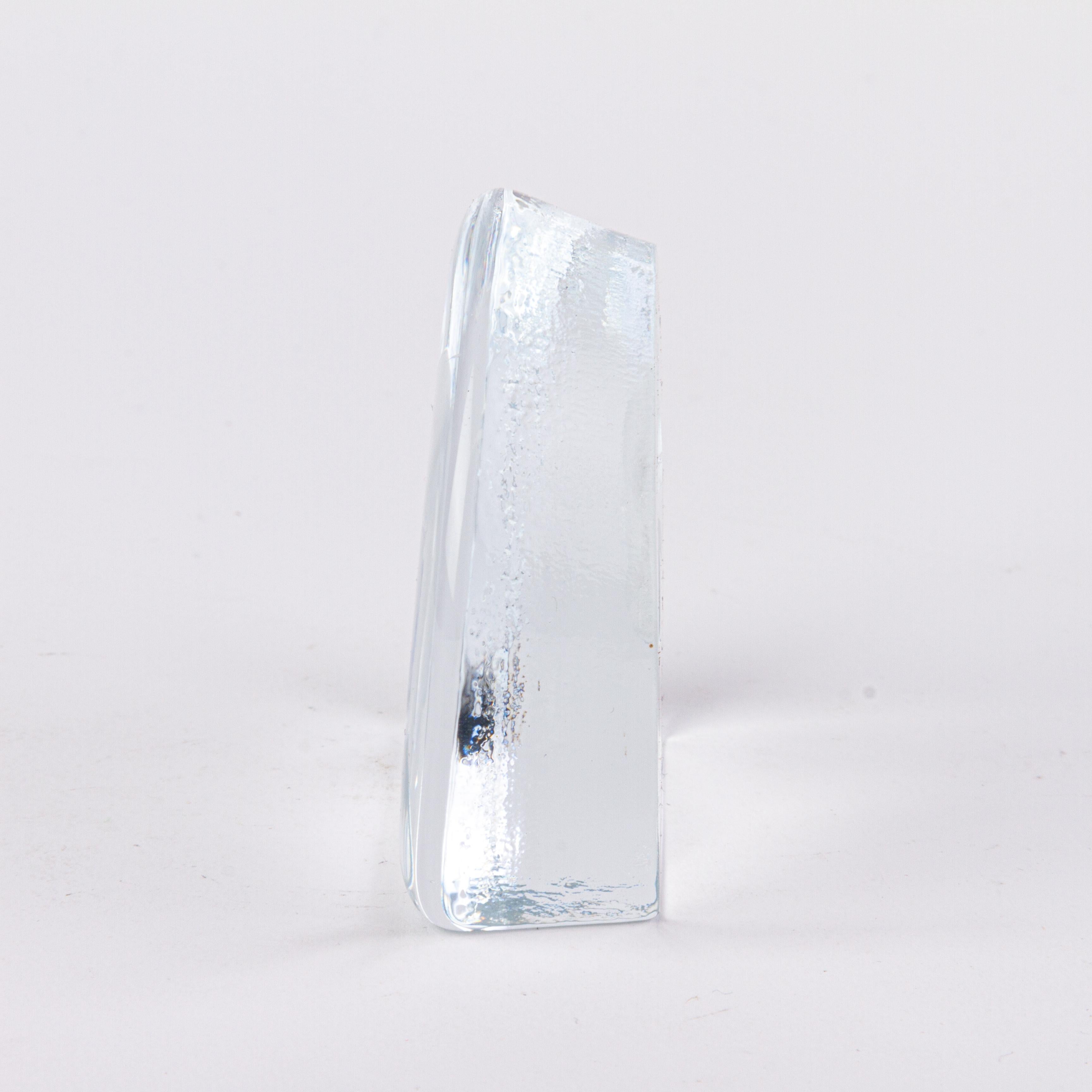 20th Century Intaglio Crystal Glass Sculpture Dolphin