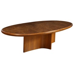 Intaglio Dining Table in Walnut Wood Offered by Vladimir Kagan Design Group