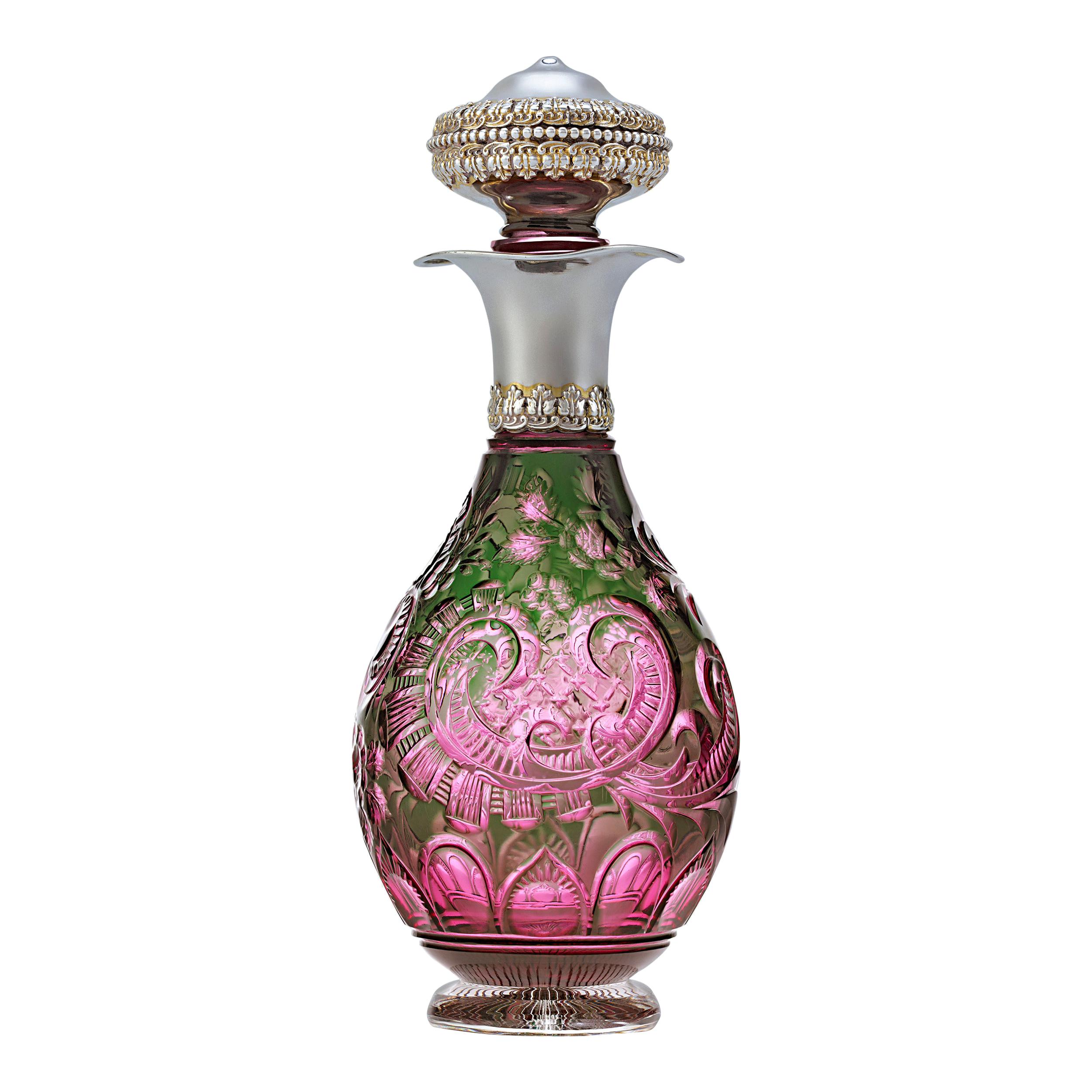 Intaglio Glass Perfume by Stevens & Williams