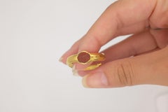 Intaglio Ring from Approximately 200 AD, Soft, as Was Spun from Pure Gold