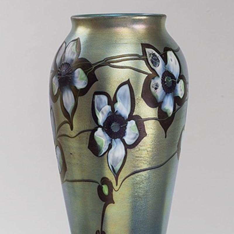 Art Nouveau Intaglio Vase by Tiffany Studios New York