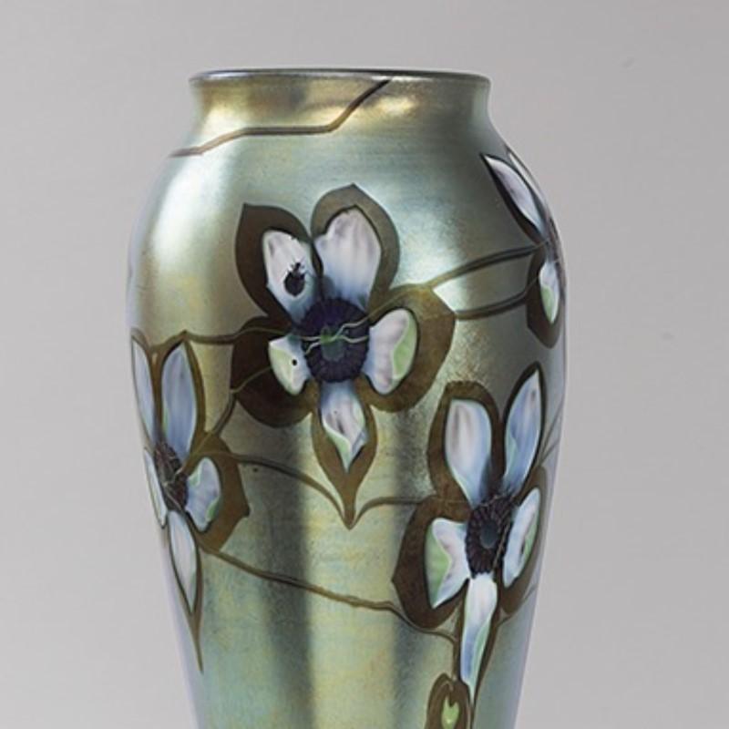 American Intaglio Vase by Tiffany Studios New York