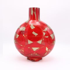"Intariso" Art Glass Vase by Ercole Barovier