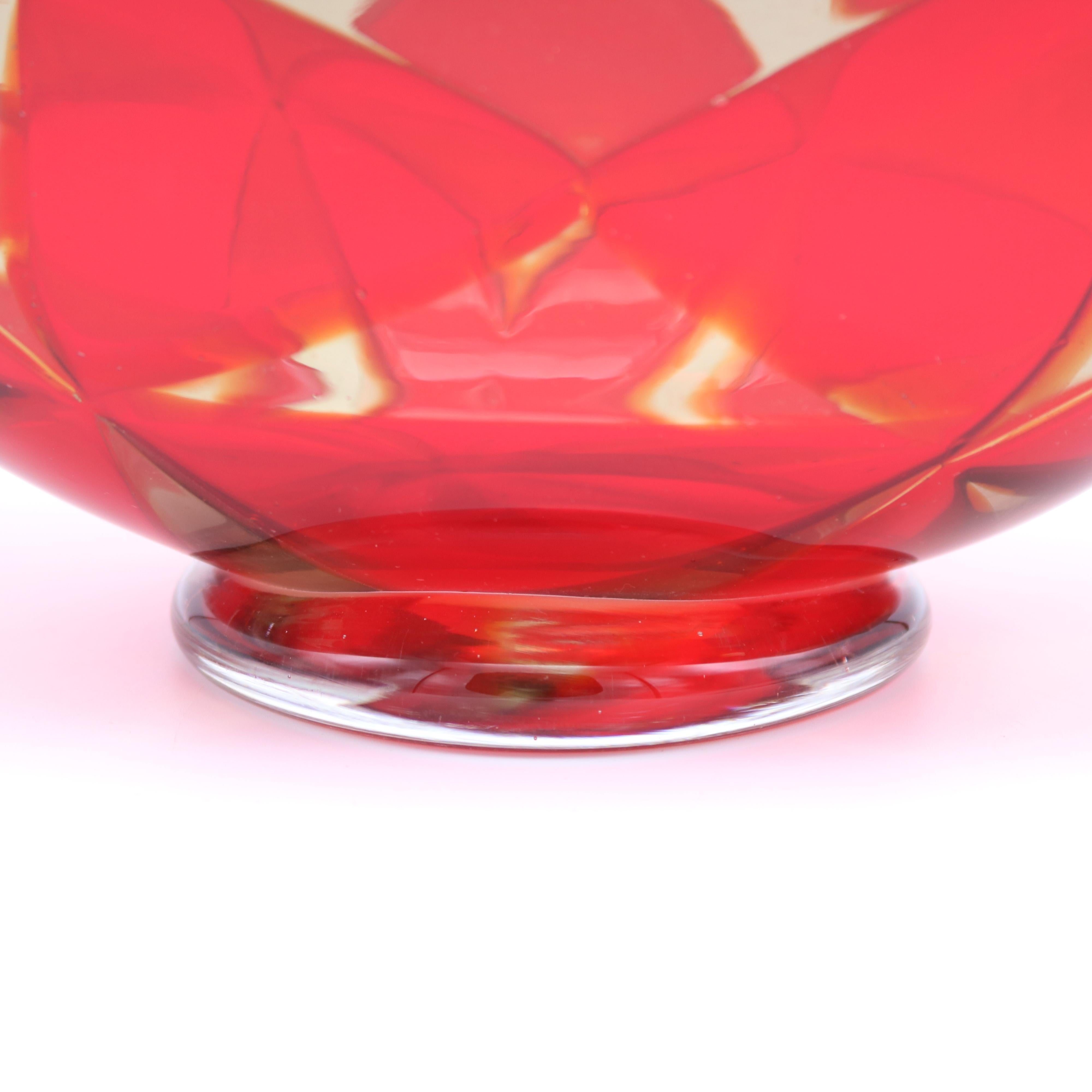 Vaso in vetro artistico 