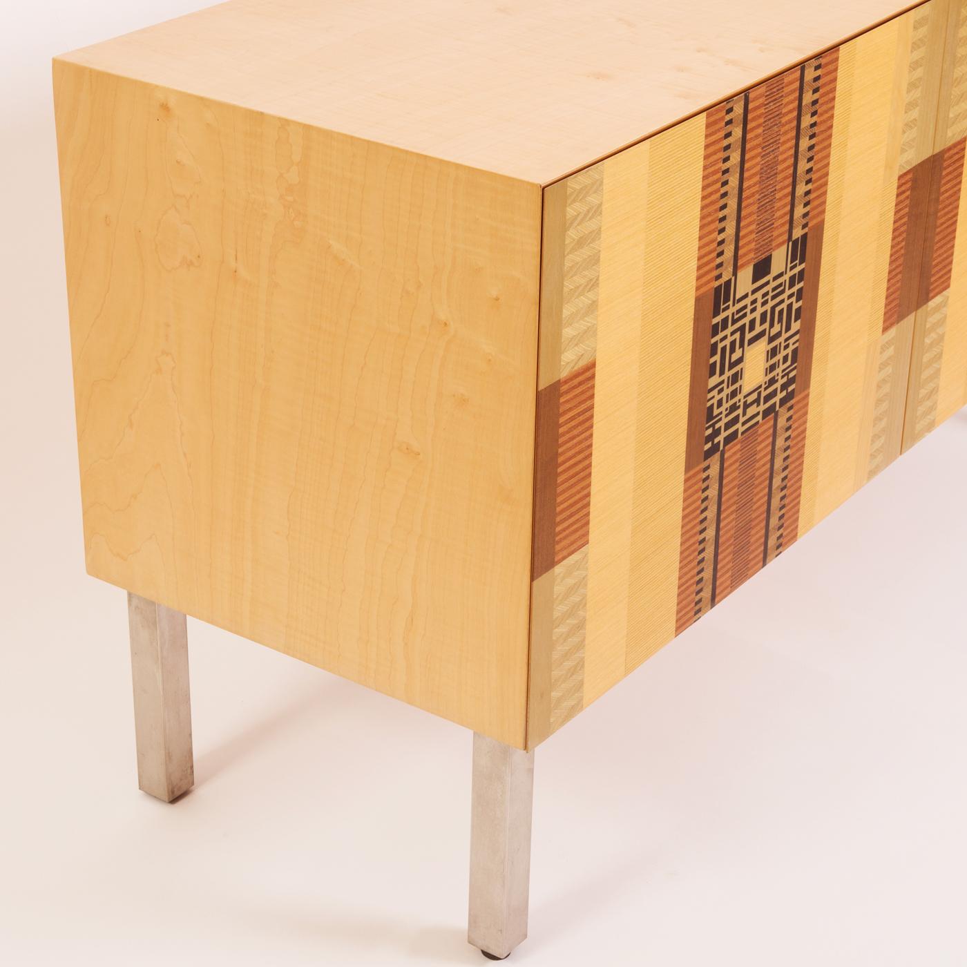 Modern Intarsia Sideboard by Bruno Gregori