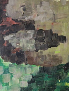 Mid Century Abstract Oil Painting 1961 Rare Civil Rights Historic Modern Art