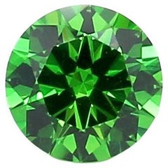 Intense Green 0.63 Ct Russian Demantoid Loose Gemstone ICL Certified