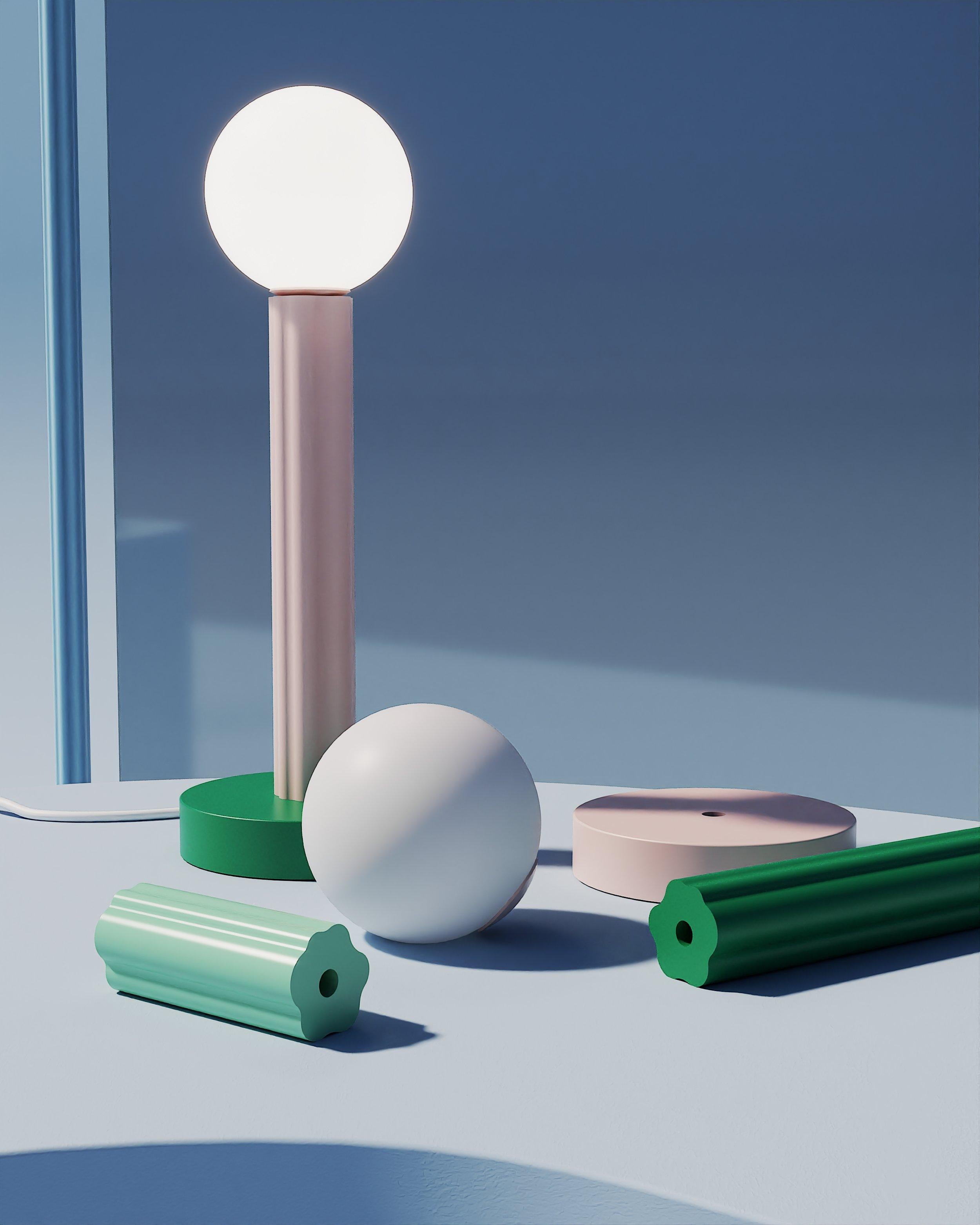 Lampe de bureau vert intense par Atelier Areti en vente 1