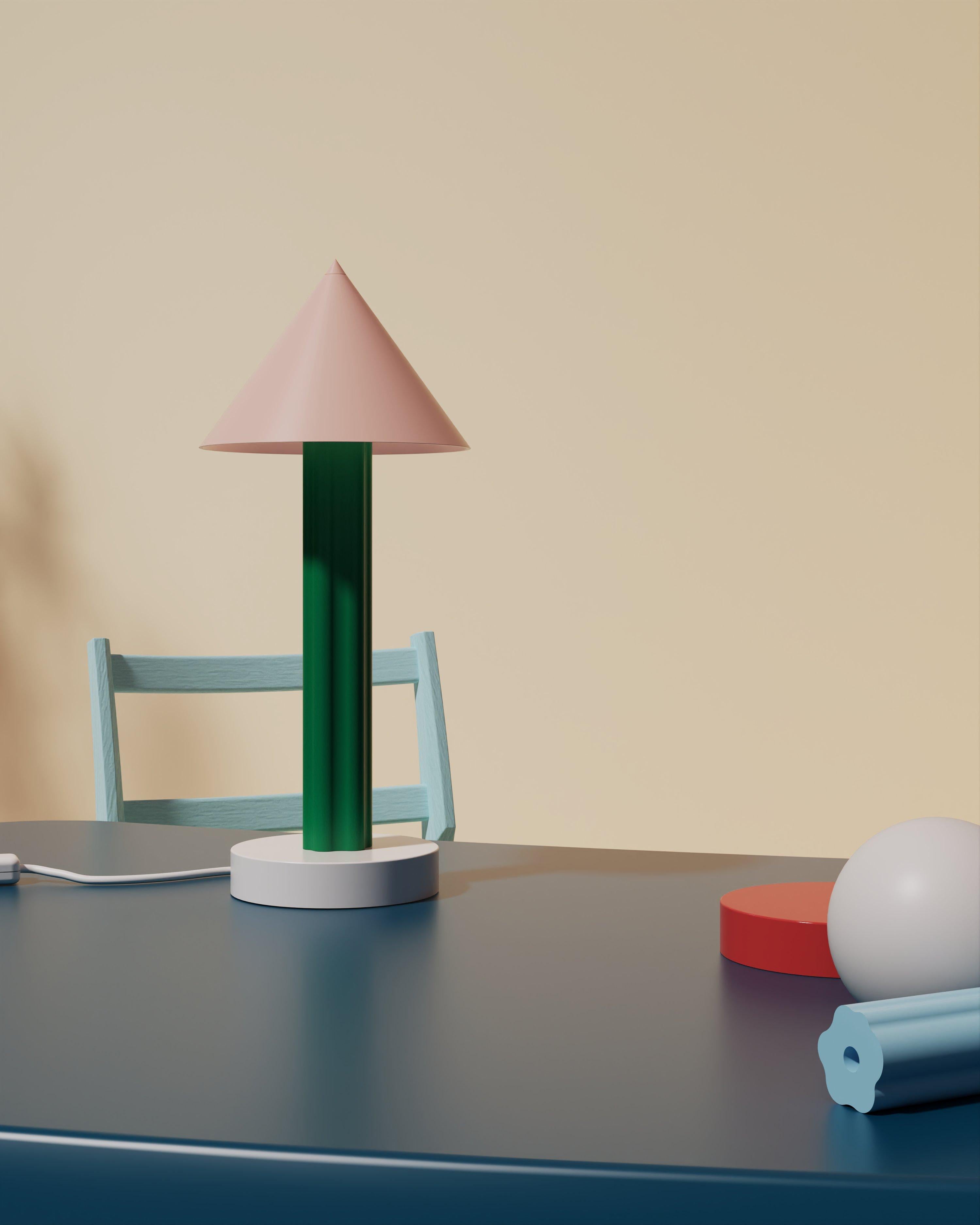Lampe de bureau vert intense par Atelier Areti en vente 1