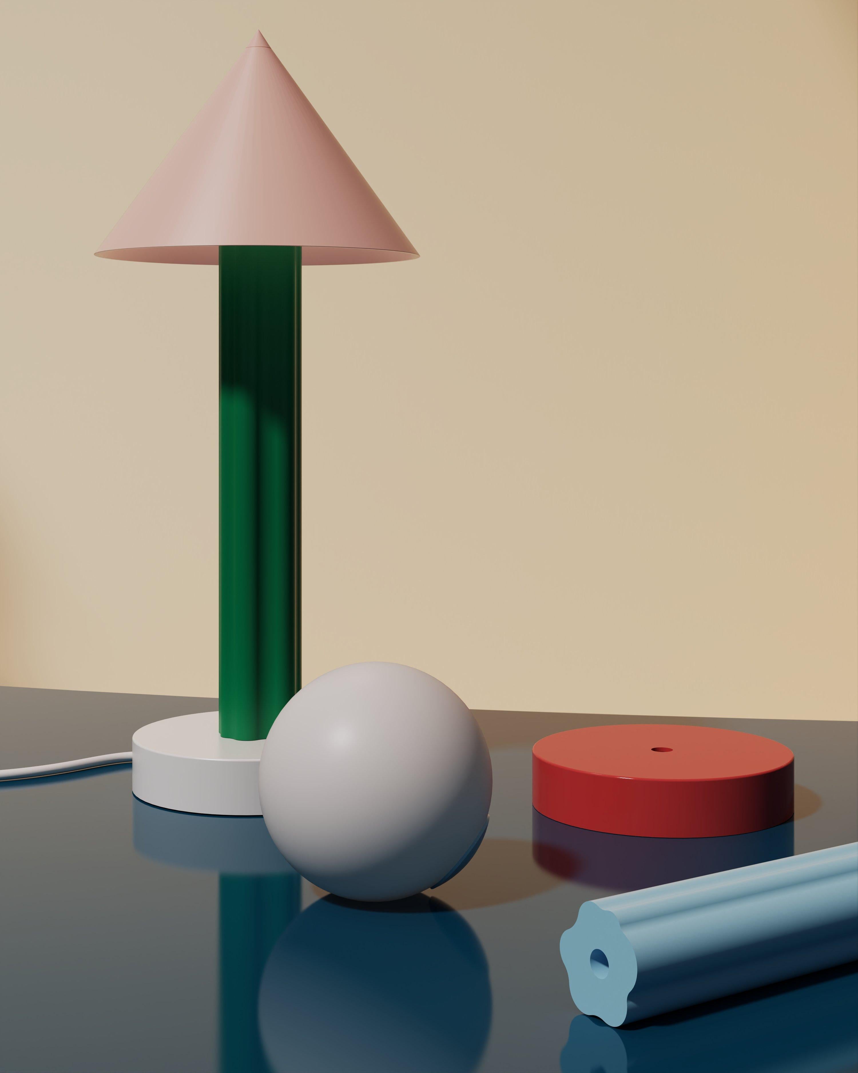 Lampe de bureau vert intense par Atelier Areti en vente 2