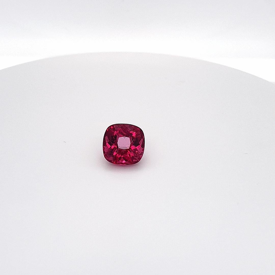 Intense Violet Pink Rubelite, Faceted Gem, 9, 74 Ct., Loose Gemstone, Round For Sale 2