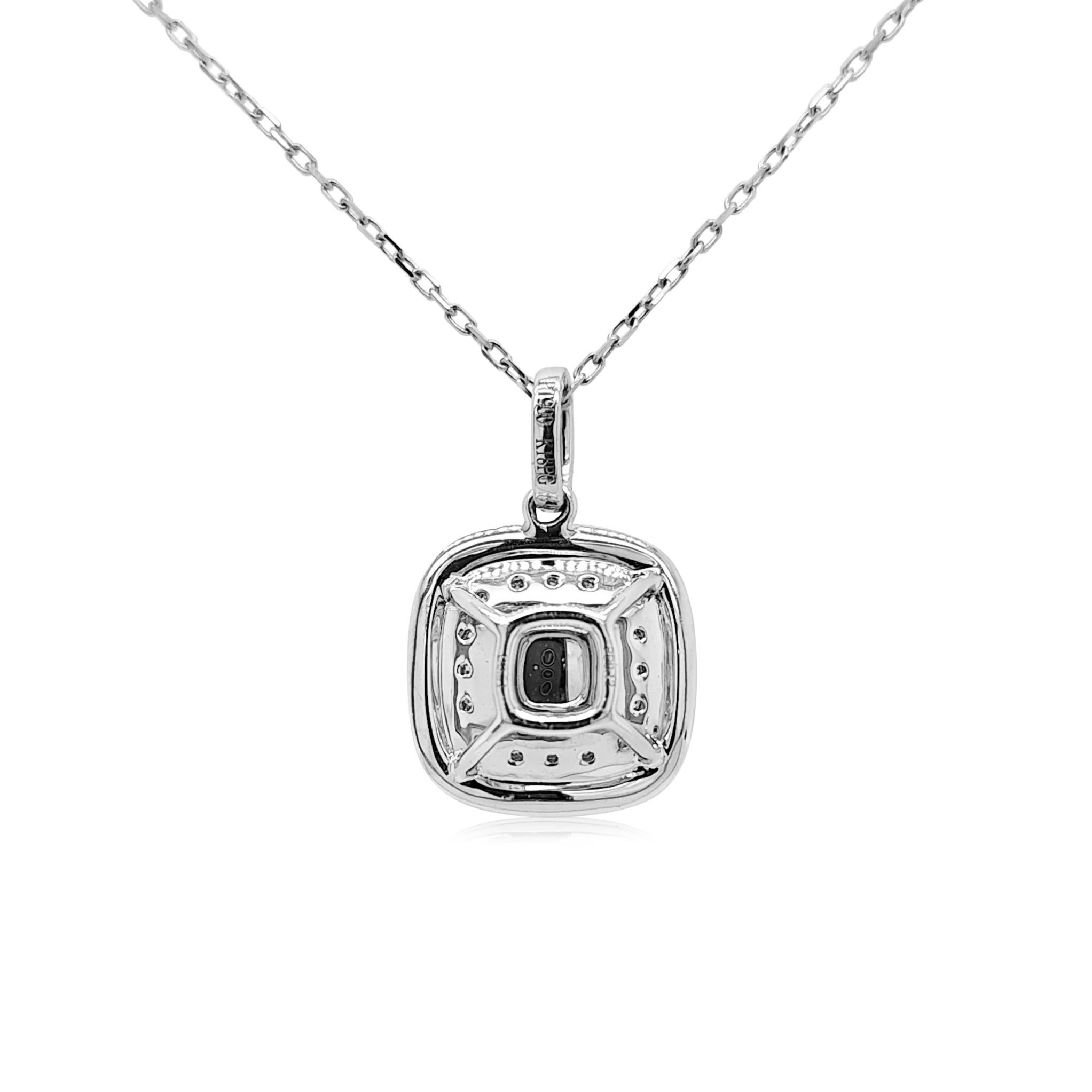 Contemporary Intense Yellow diamond and White Diamond Pendant Necklace with platinum chain For Sale