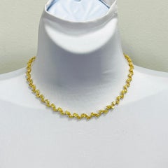 Intense Yellow Diamond Pear Shape Necklace in 18K Yellow Gold