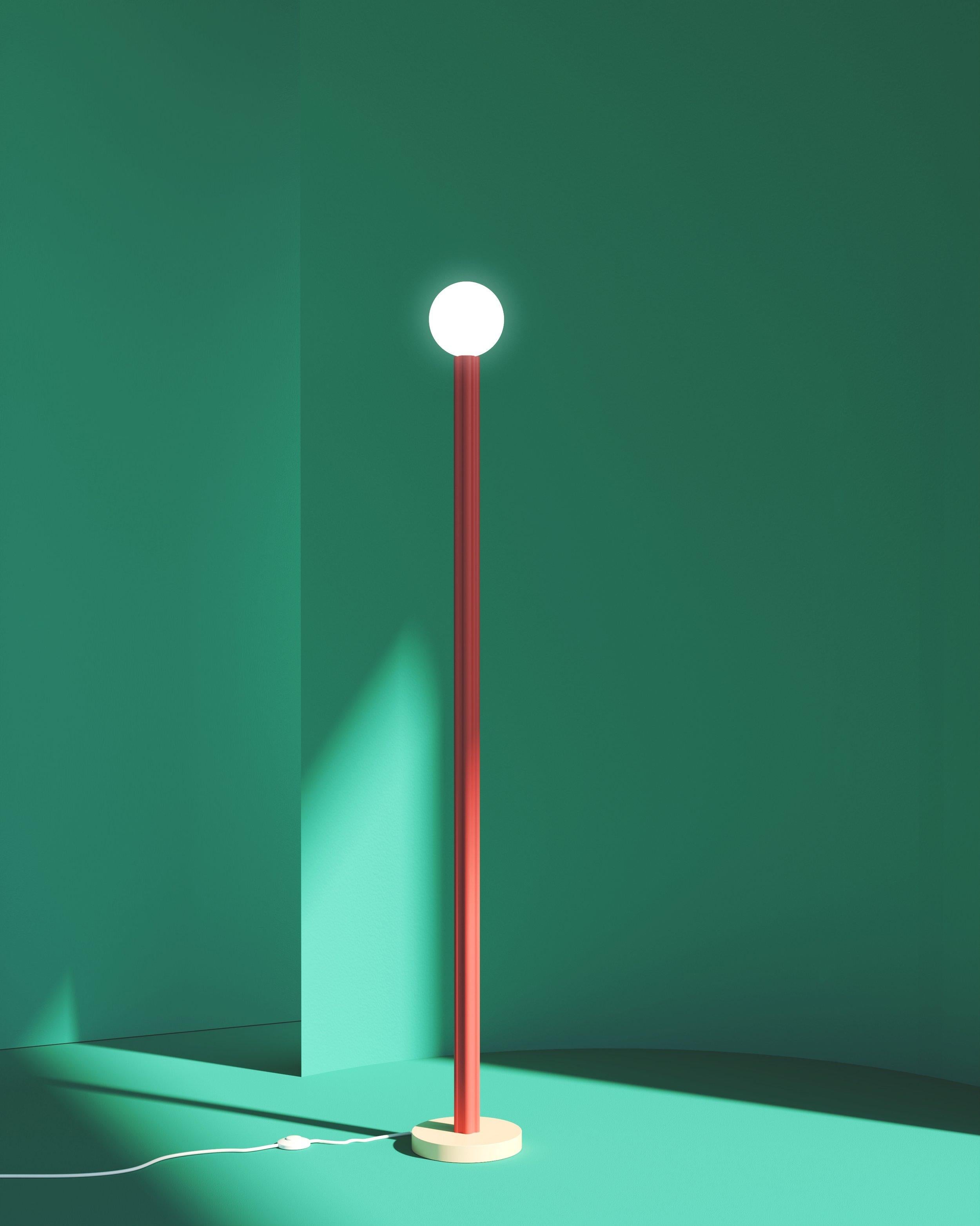 Métal Lampadaire jaune intense A.Profiles de l'Atelier Areti en vente