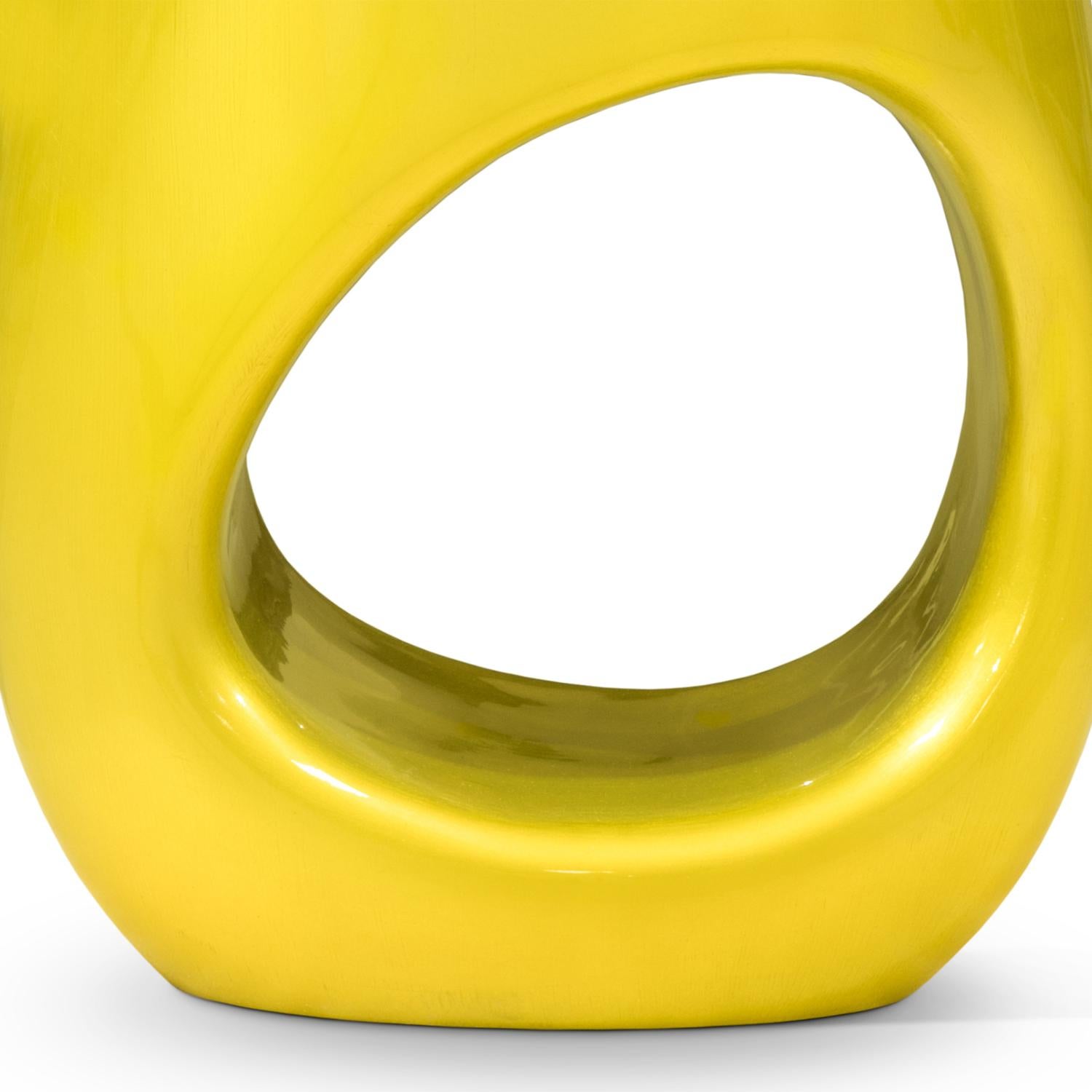 Resina Sgabello giallo intenso in vendita