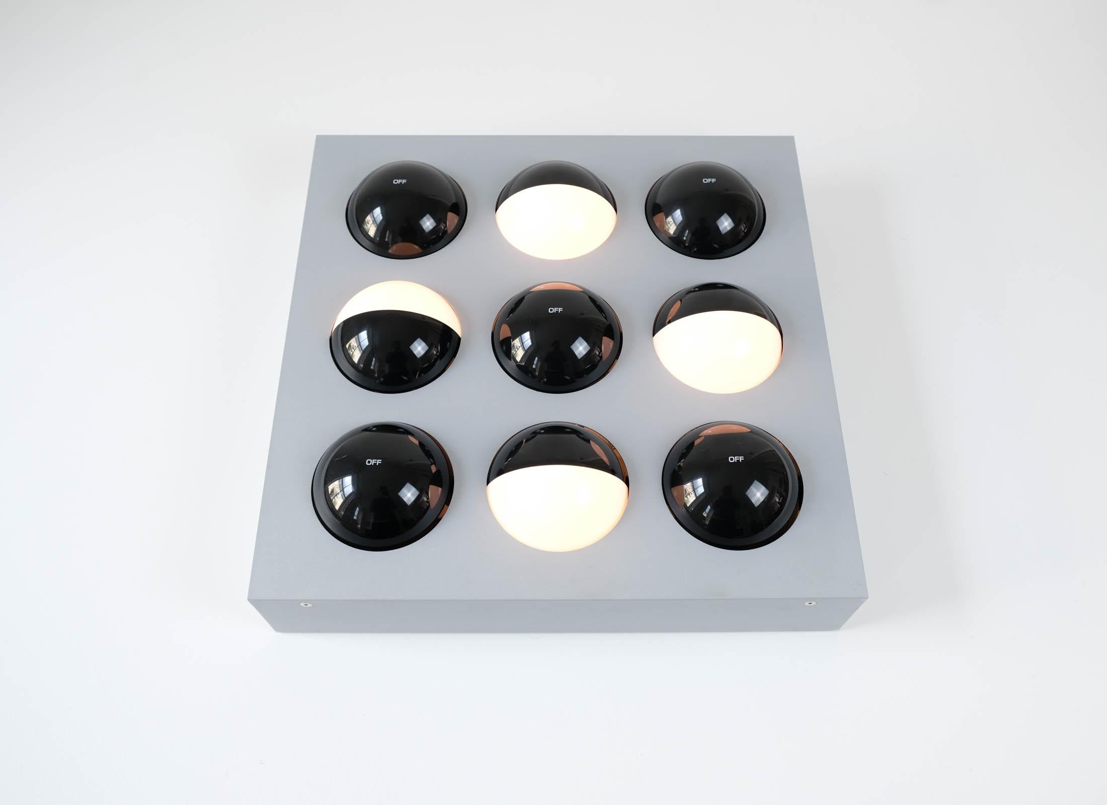 Lampe interactive « Five Fifty » ou « ON/OFF » conçue par Paul Talman, vers 1965 en vente 4