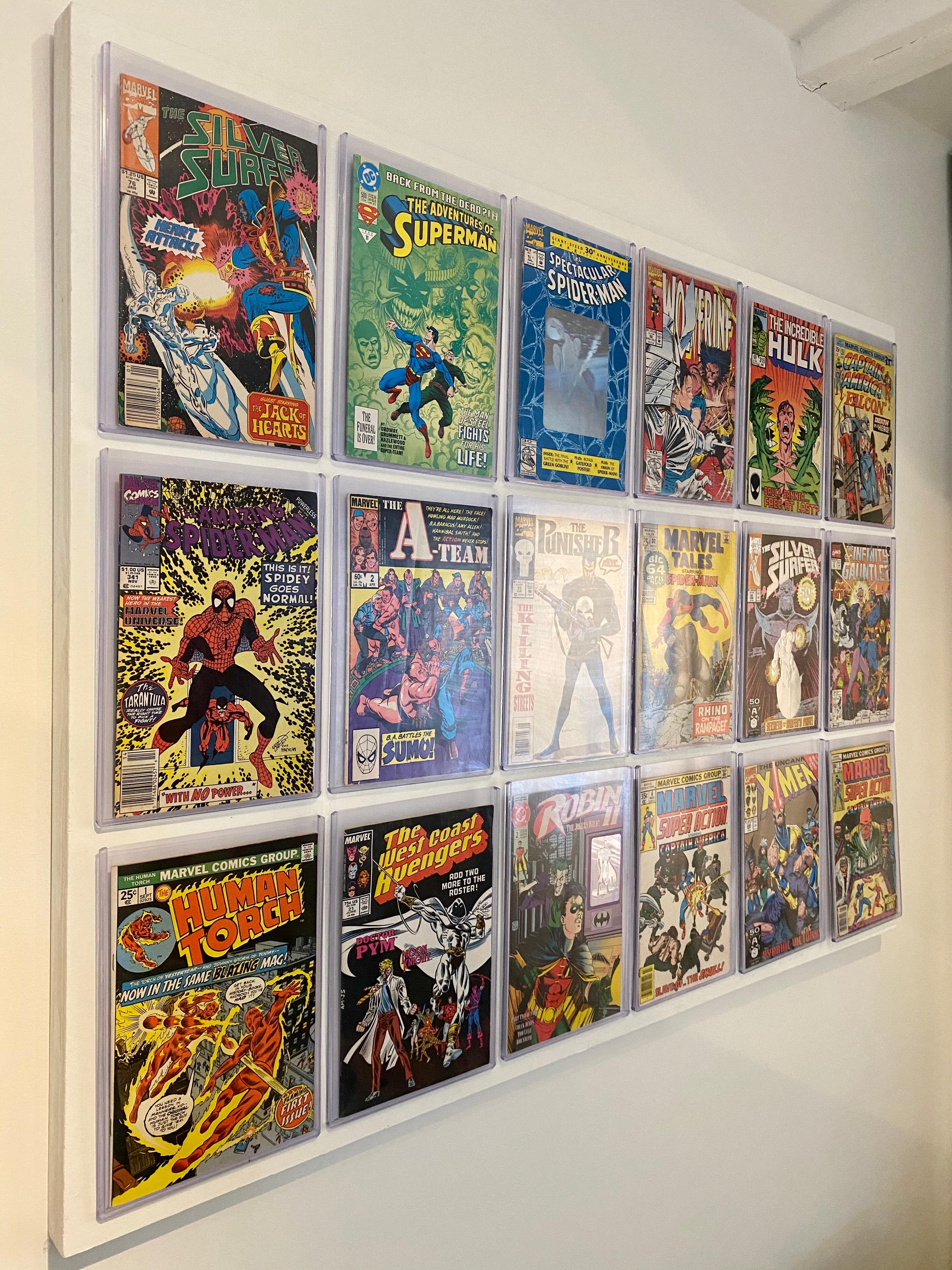These Interactive art pieces are part of a series of 6 pieces, each one being one of a kind. Much like the card collecting of our youth, the composition and comics themselves will be kept secret until you receive them. The comics are a mixture of