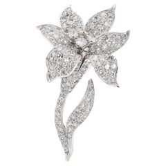 Interchangeable Diamond, Ruby and Sapphire Brooch, Platinum and Palladium