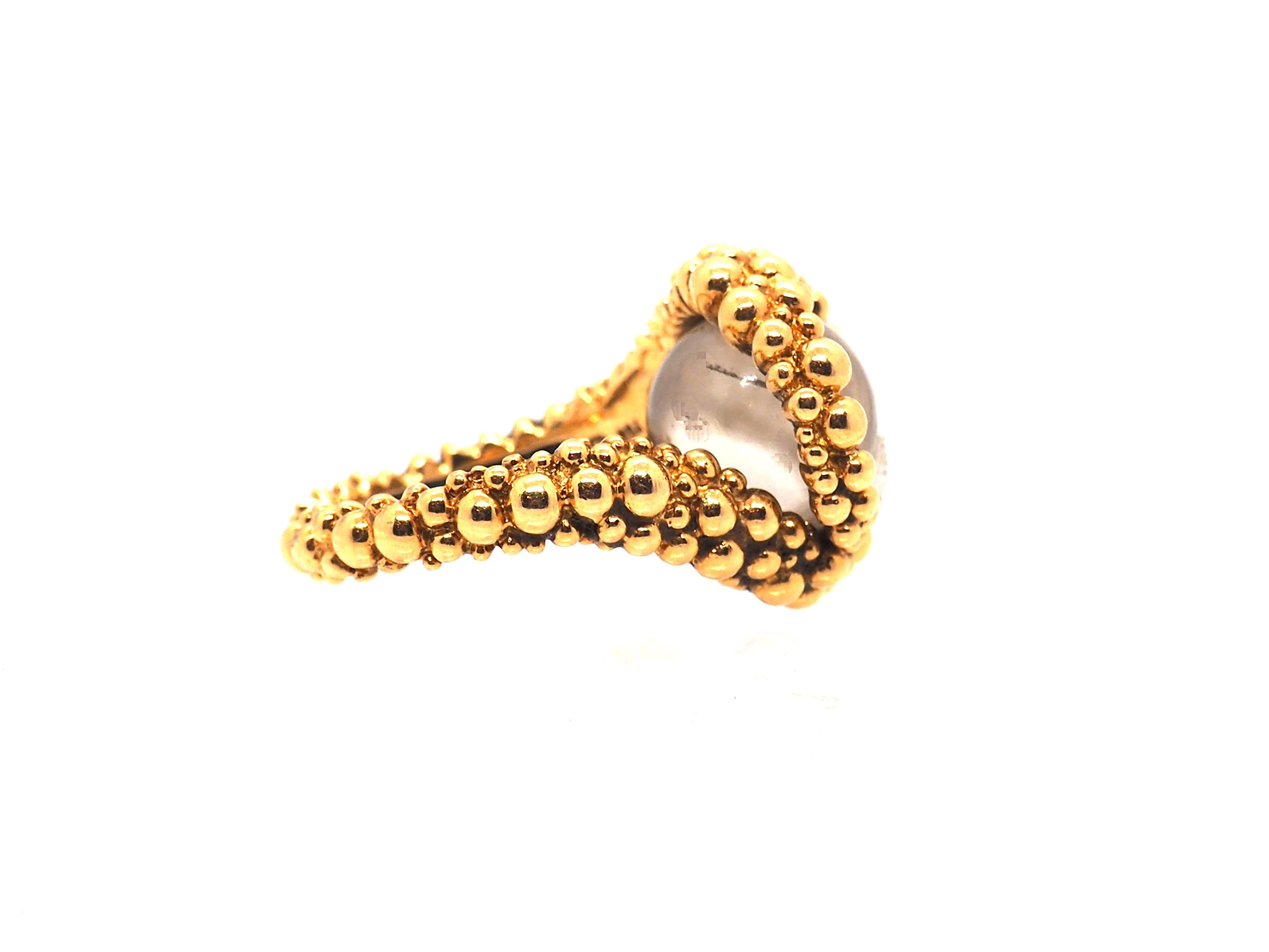 Women's or Men's Interchangeable Gemstone 18 Karat Yellow Gold Gilbert Albert Ring