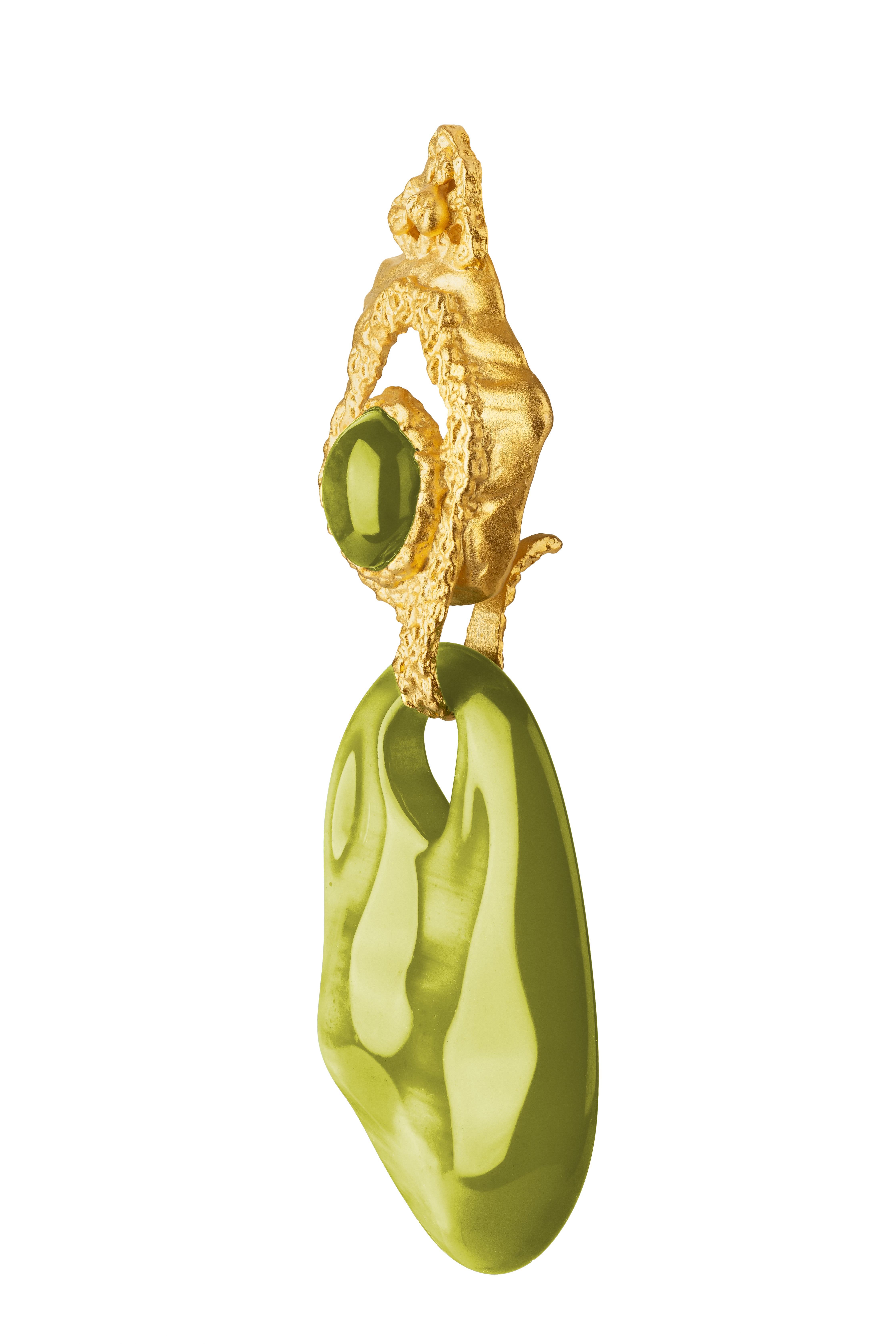 Moderne Boucles d'oreilles interchangeables en gravier en vente