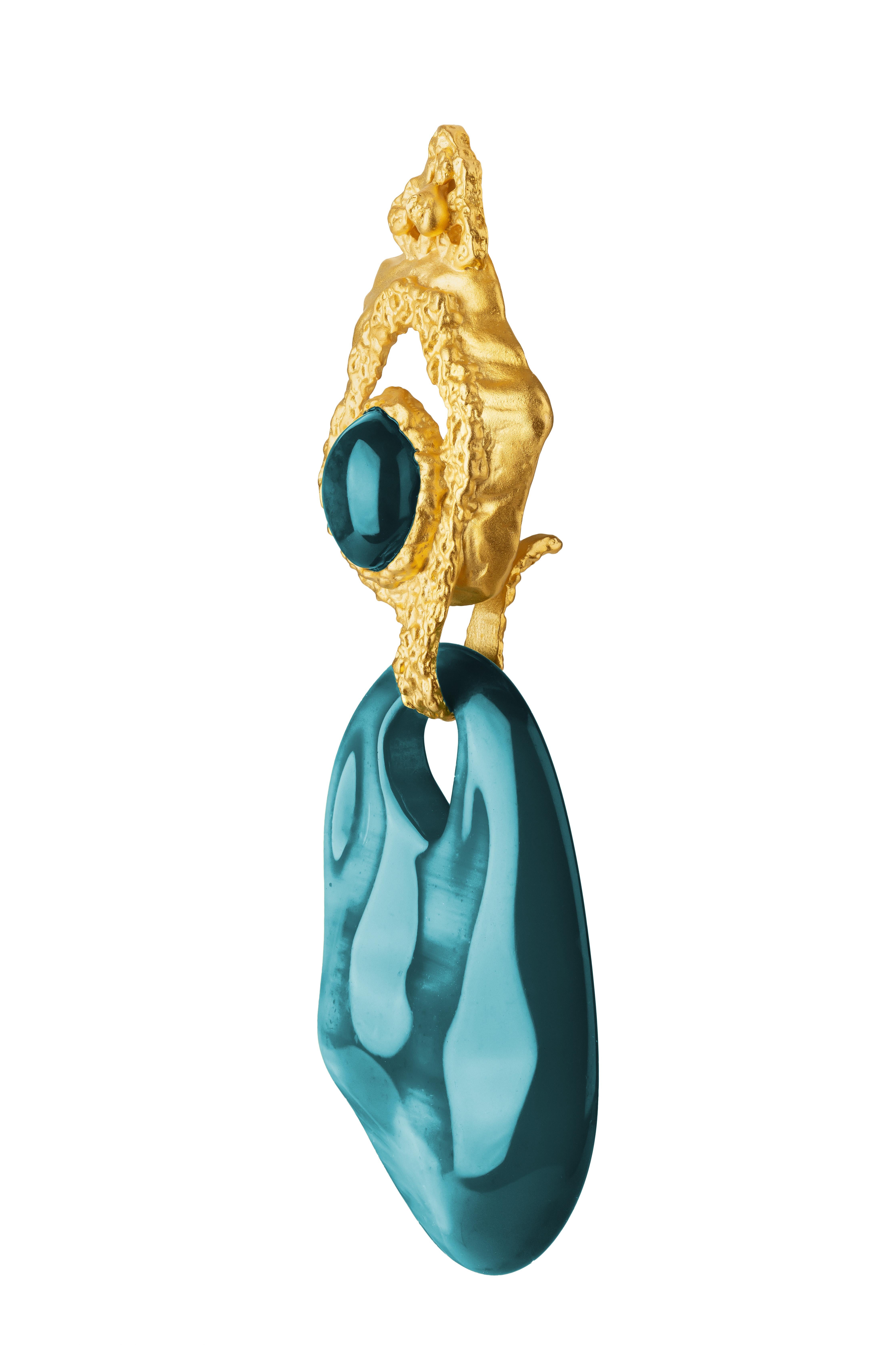 Boucles d'oreilles interchangeables en gravier en vente 1