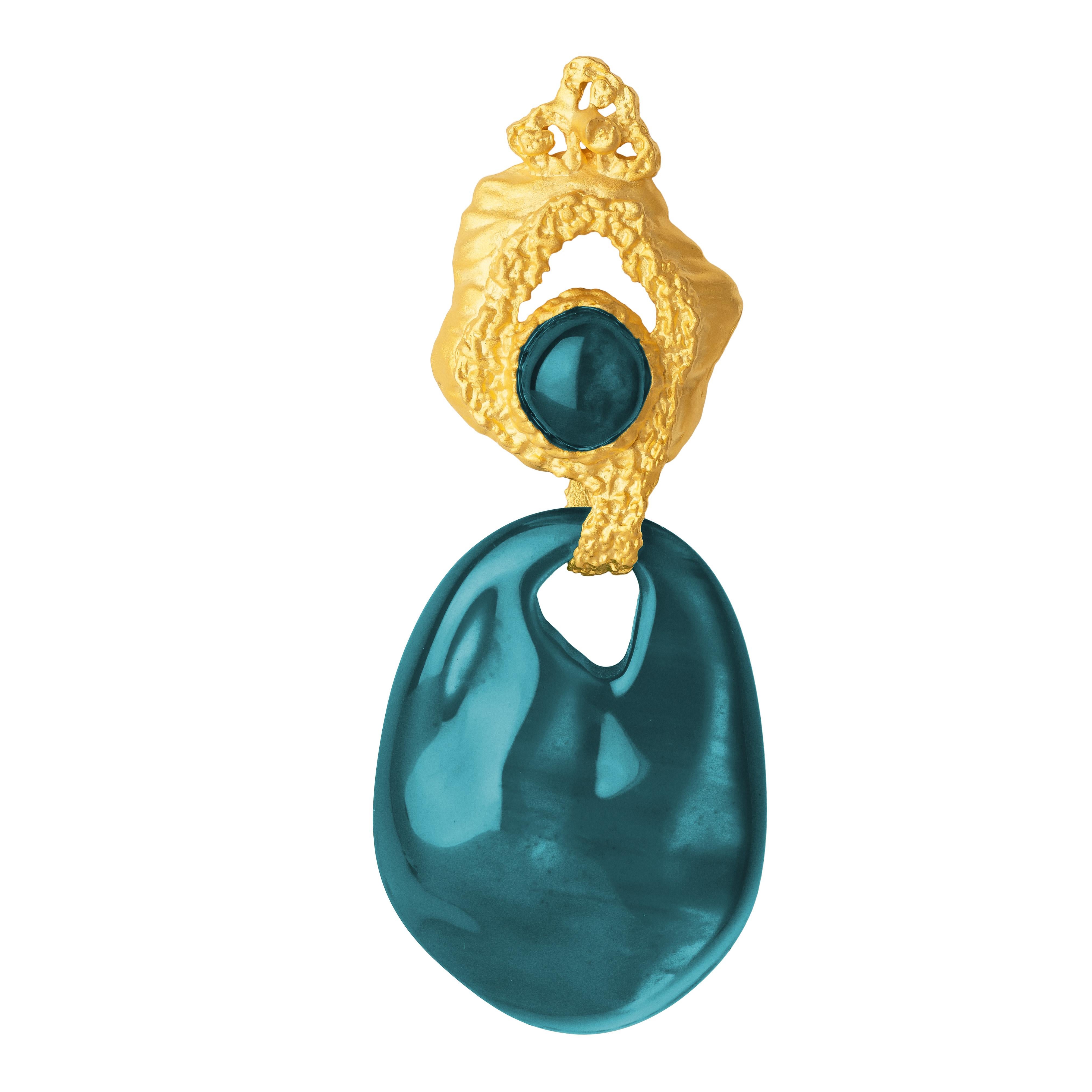 Boucles d'oreilles interchangeables en gravier en vente 2