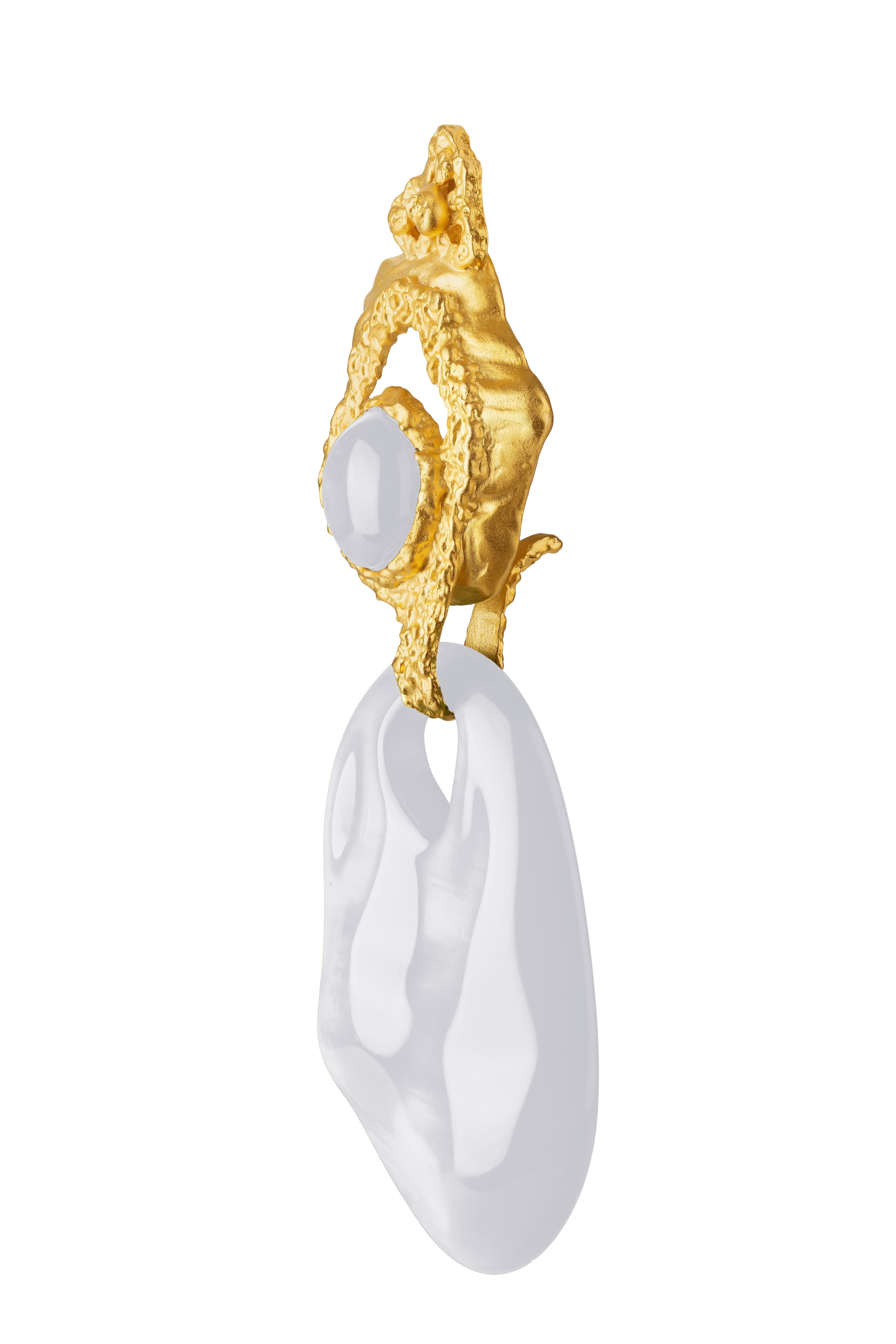 Boucles d'oreilles interchangeables en gravier en vente 3