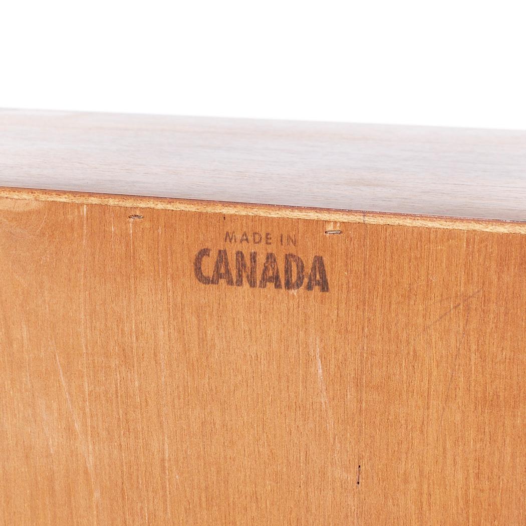 Intercontinental Design Mid Century Rosewood and Chrome Armoire Dresser 4