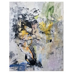 "Intercostal, " 2022 Large Abstract Acrylic on Canvas by Kathi Robinson Frank