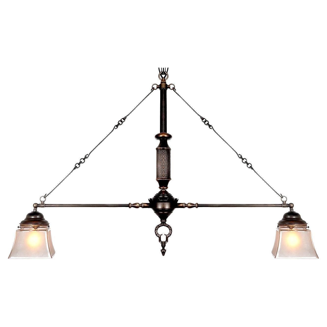 Interesting Eastlake Double Gas Chandelier