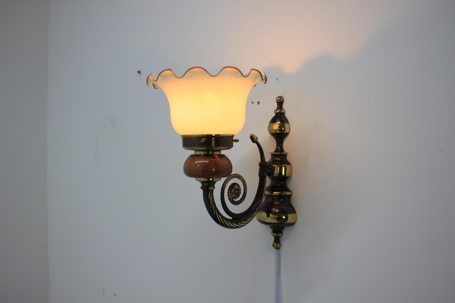 Mid-Century Modern German Wall Lamps from the Hotel in Berlin, 1980s For Sale