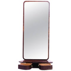 Interesting Hall Mirror with Small Drawers from Sweden, 1960s