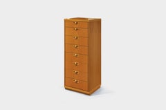 Interesting Highboy or Dresser by Adam Maier with Carved Solid Oak Handles