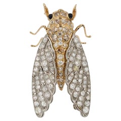 Broche Insectes intéressants Cicada Diamant Broche