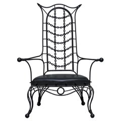 Interesting Iron Workers Gothic Sexy Dungeon Iron Throne Armchair Part Suite