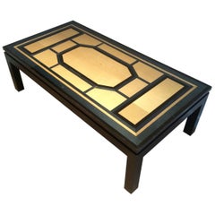 Interesting Lacquer Coffee Table Stamped "Br", circa 1960