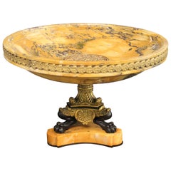 Interesting Late 19th Century Bronze and Marble Centerpiece