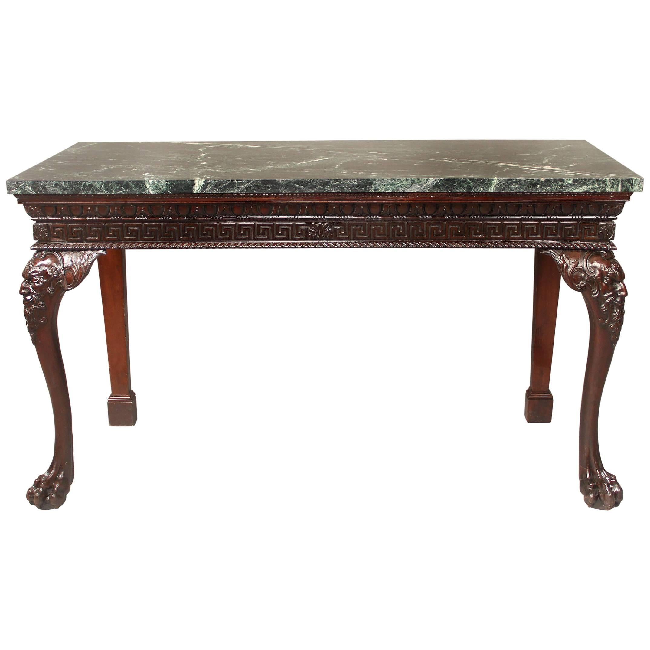 Interesting Late 19th Century Carved Wood English Console