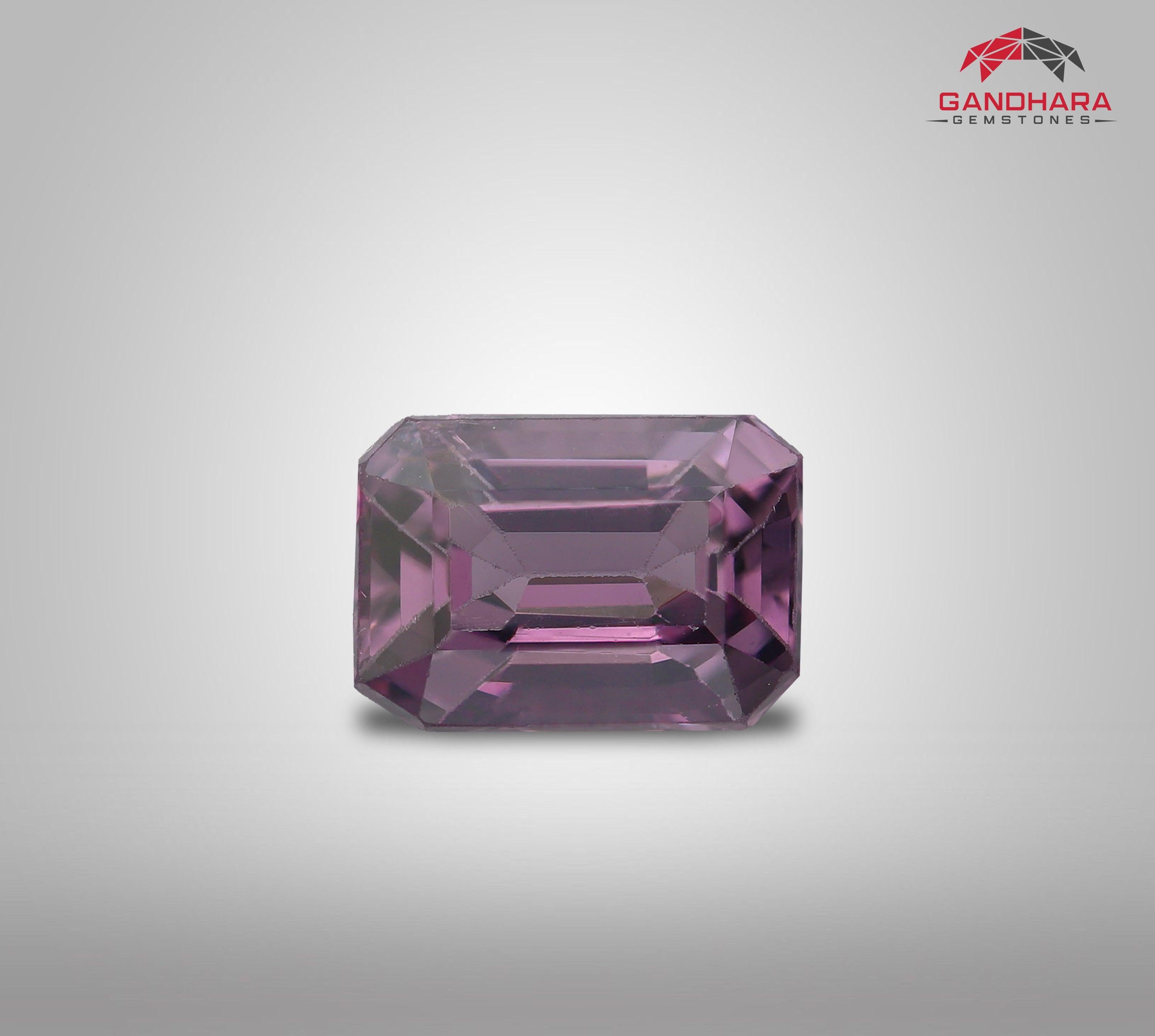 Interesting Loose Purple Spinel, available for sale at wholesale price, Emerald cut, Rectangular shape 1.50 carats loose certified spinel from Burma.

Product Information:
GEMSTONE TYPE	Interesting Loose Purple Spinel
WEIGHT	1.50
