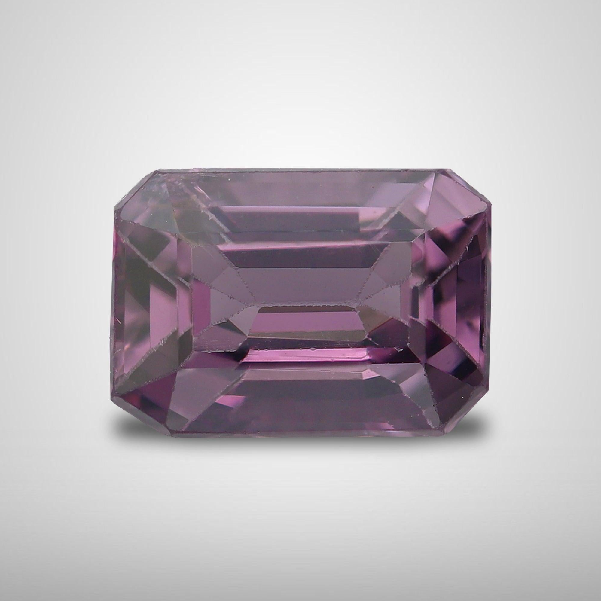 Modern Interesting Loose Purple Spinel 1.50 Carats For Sale