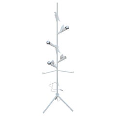 Interesting Modern Biobject Cage Floor Lamp with Ceramic Birds