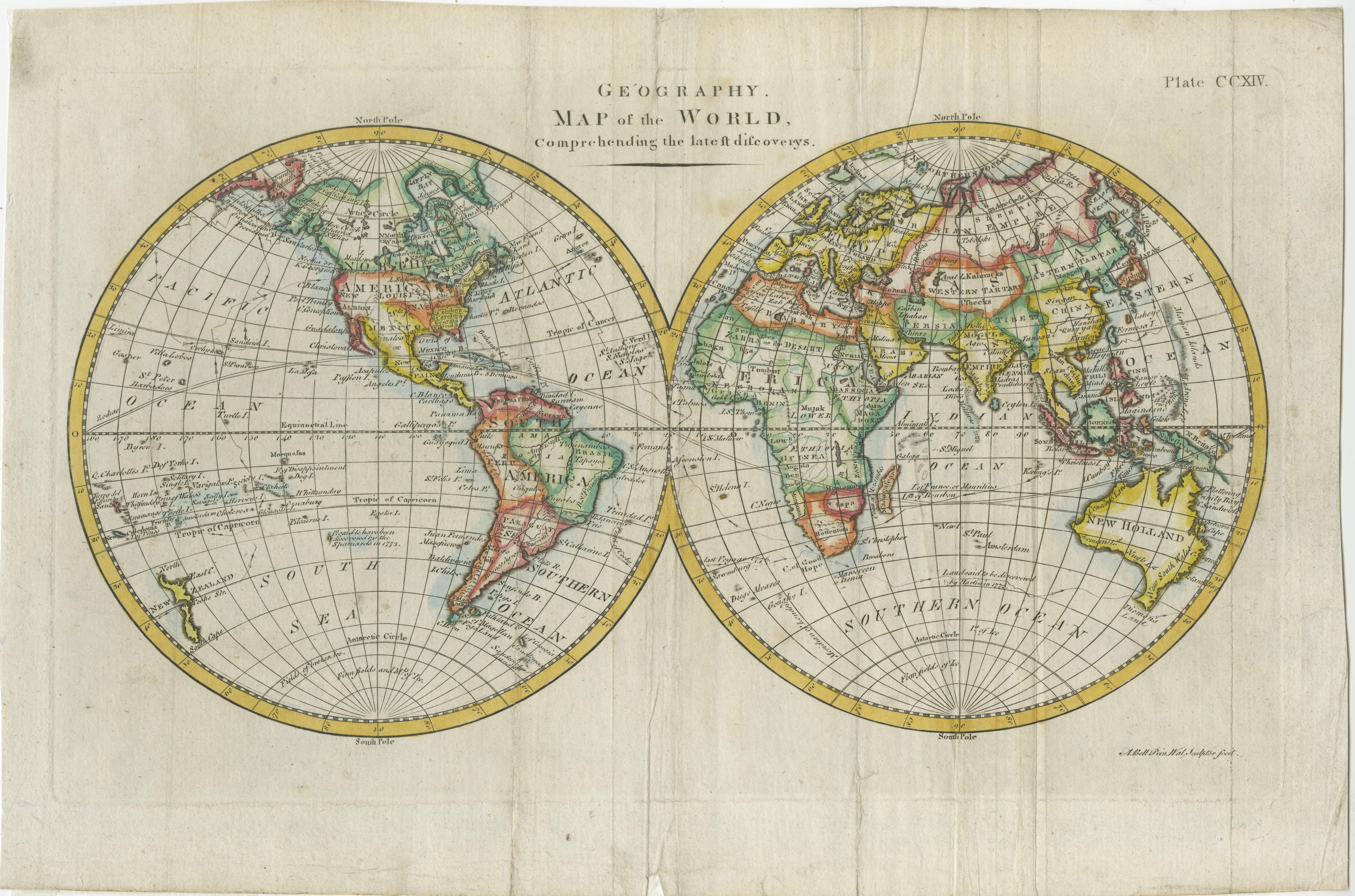 world map hemispheres