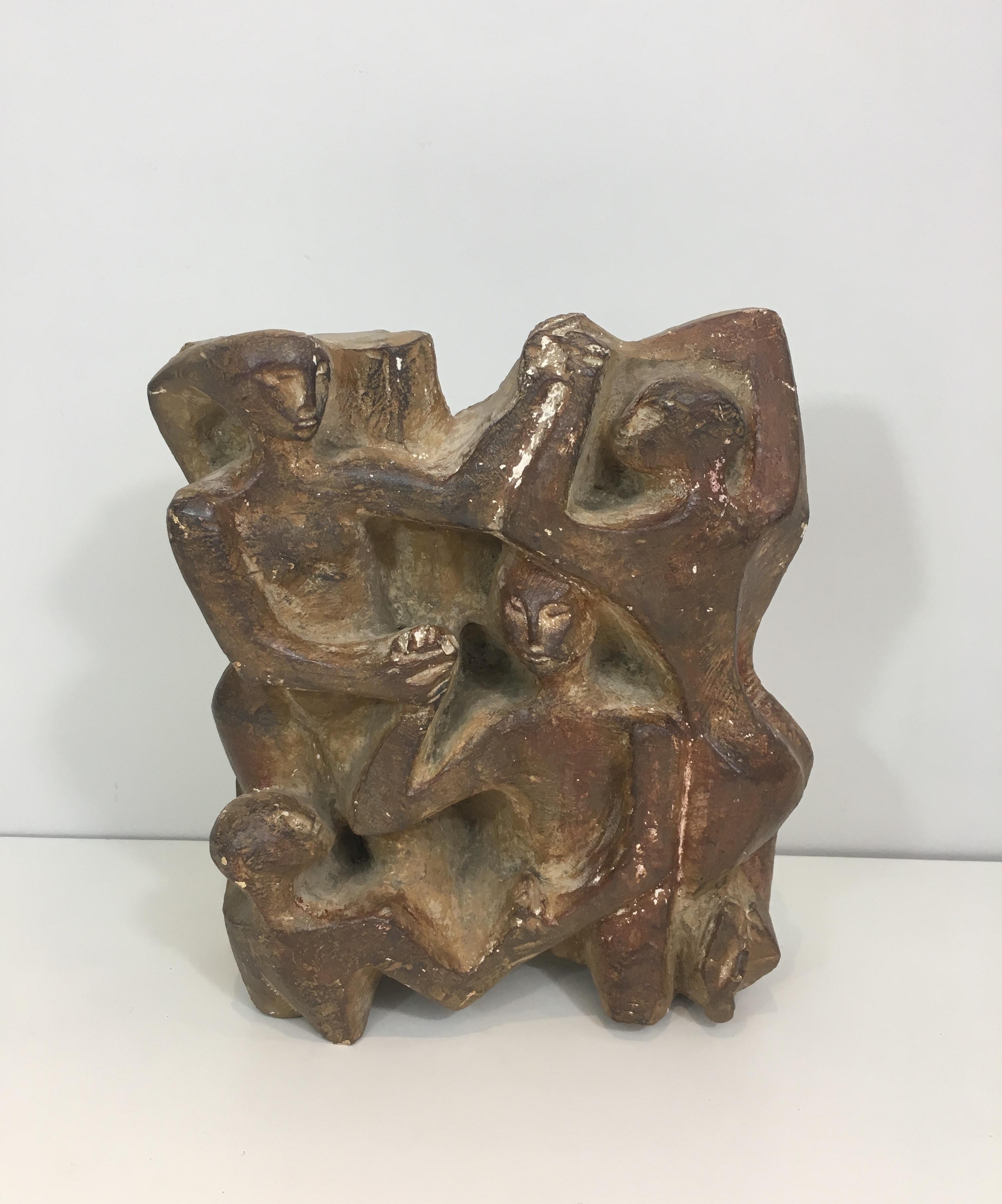 Interessante scultura in gesso, 1950 circa in vendita 4