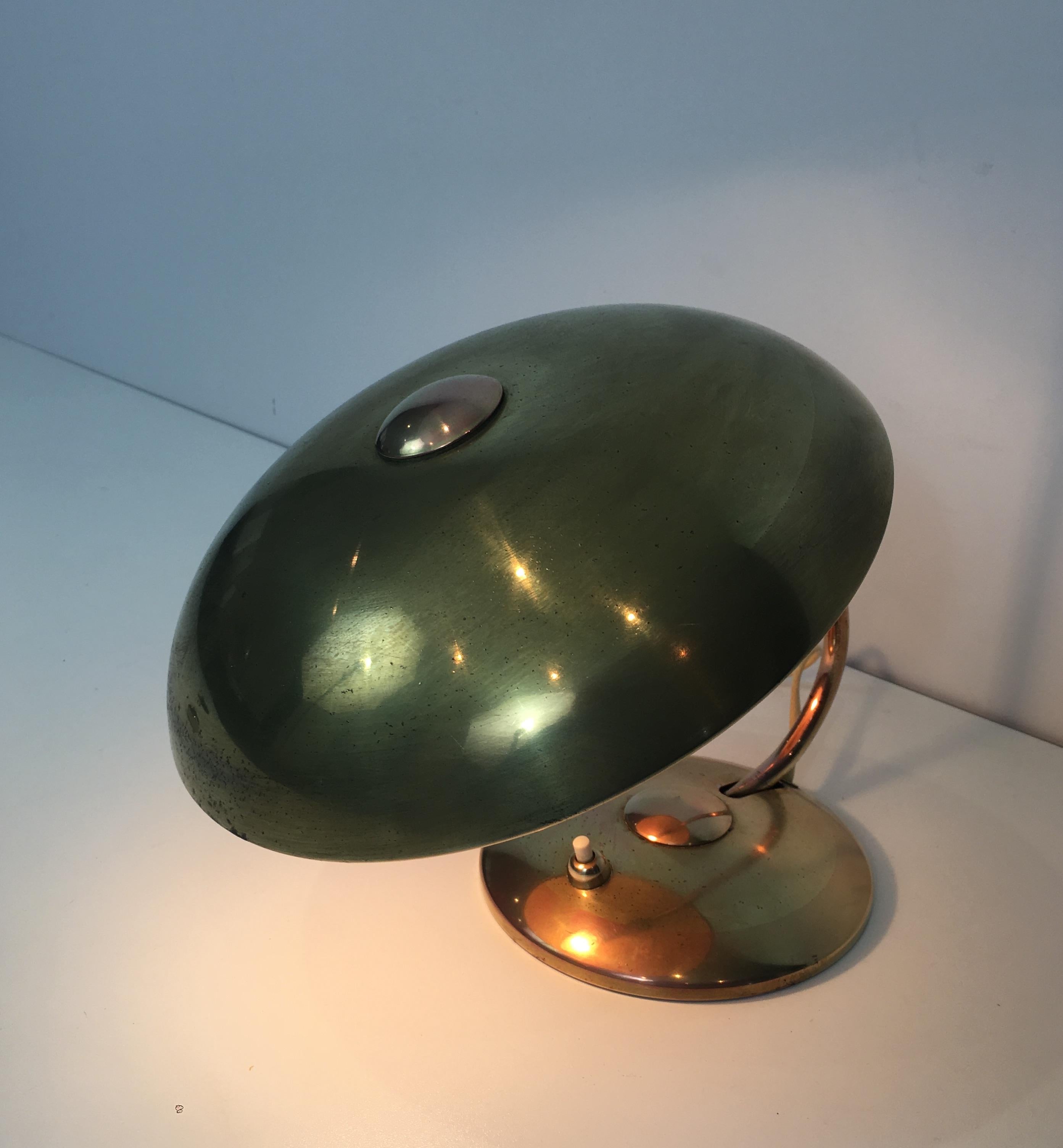 Interesting Small Brass Desk Table Lamp, circa 1930 8
