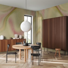 Interferenze Lime, Wallpaper, Visioni Collection by Studio Lievito