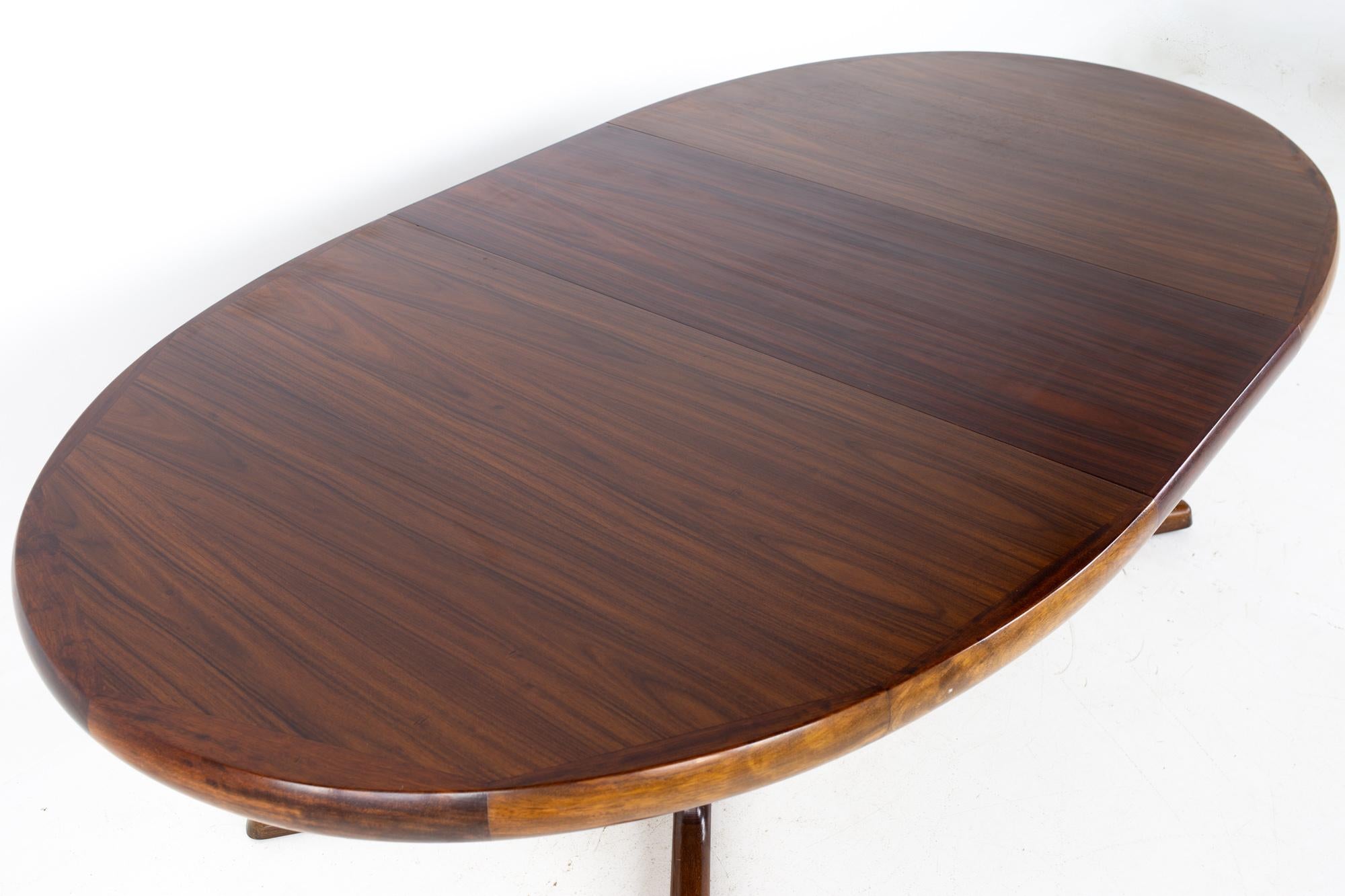 Interform Kollektion MCM Dänisches Rosenholz 12 Personen Ausziehbarer ovaler Esstisch 3