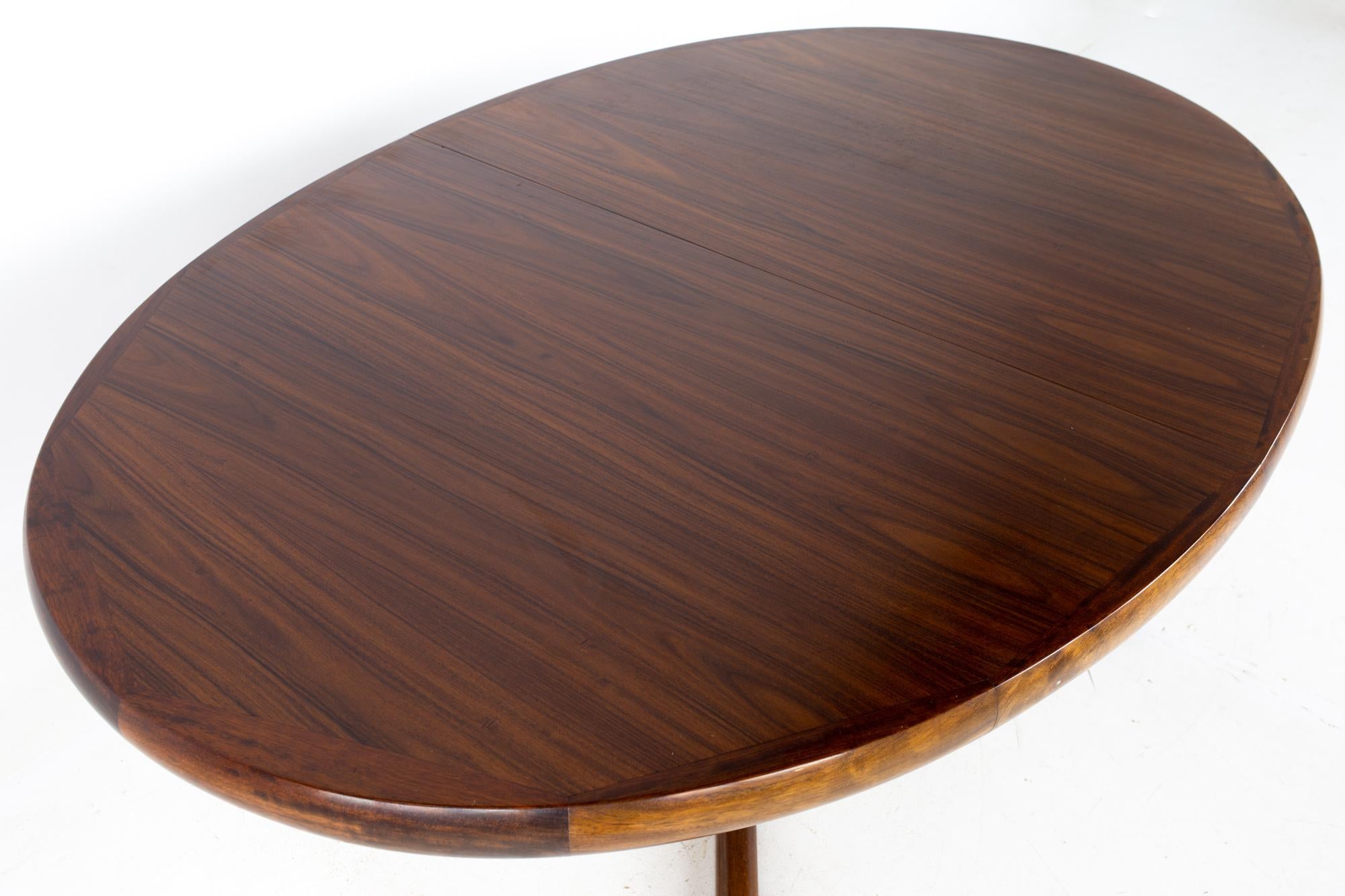 Mid-Century Modern Interform Collection MCM Danish Rosewood 12 Person Expanding Oval Dining Table