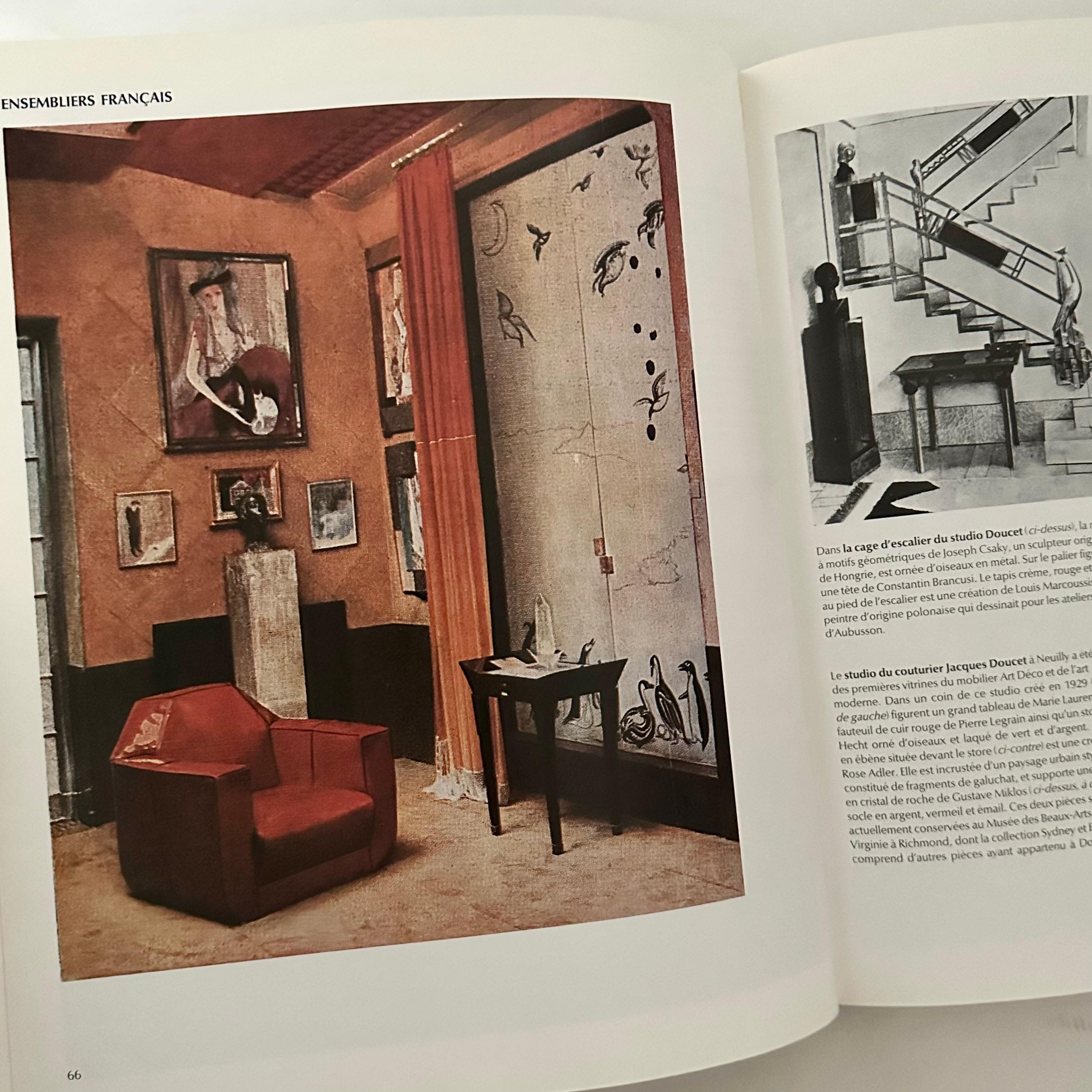 Published by Editions de L’Amateur, 1st edition, Paris, 1990. Hardback with French text.

This is a beautiful book with more than 300 illustrations, out of which 151 vibrant colour plates showcase the widespread influence of Art Deco on all interior