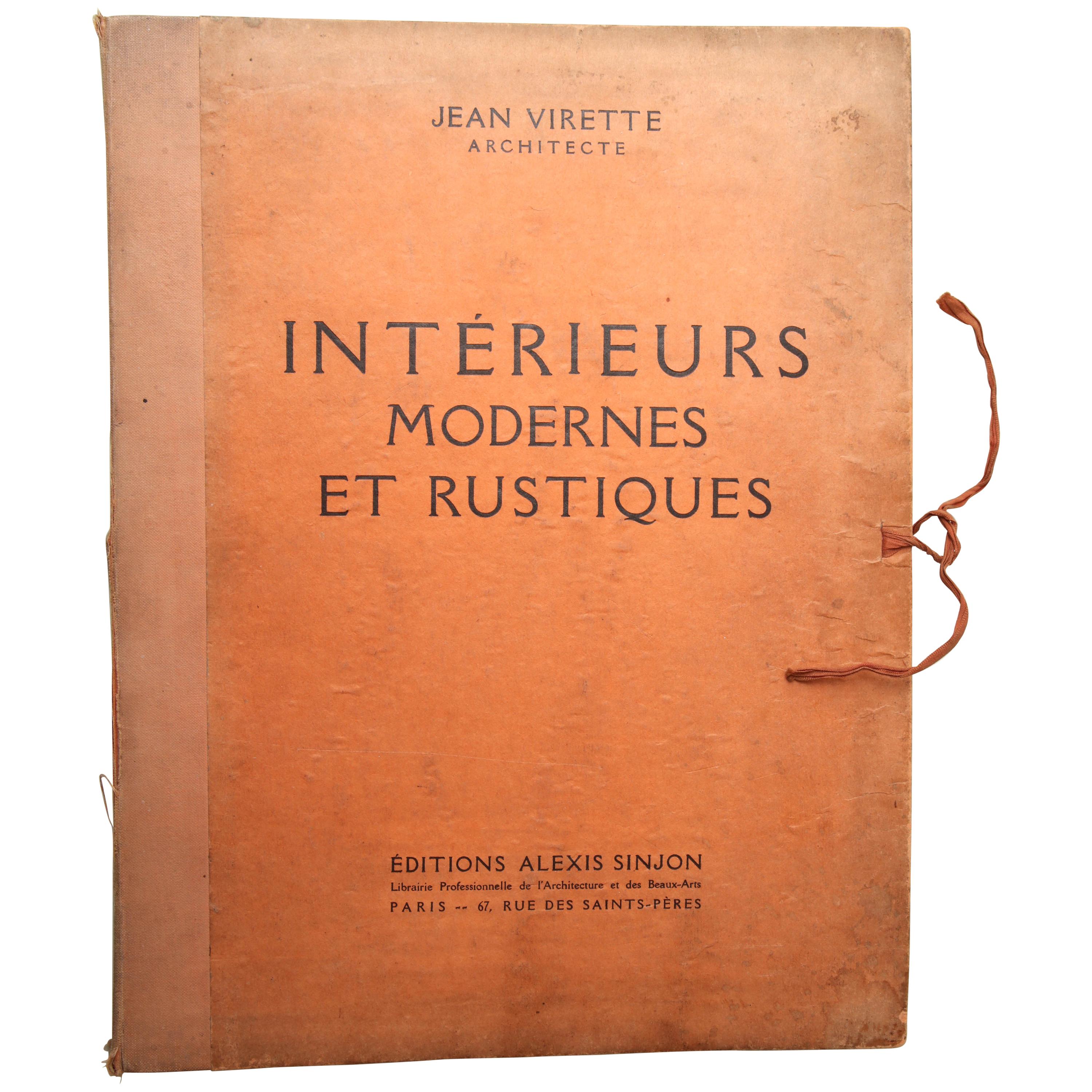 Interieurs Modernes and Rustiques by Jean Virette For Sale
